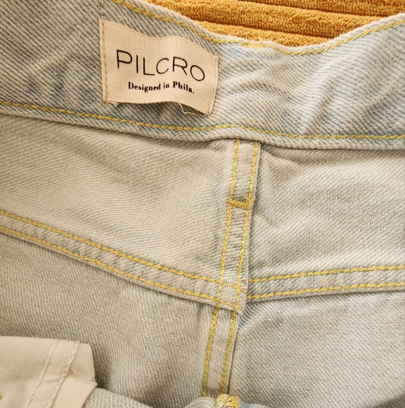 Anthropologie Pilcro size 34 Sunset High Rise Straight Boho Azores Jeans NWT - Picture 11 of 14